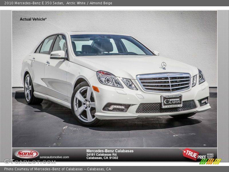 Arctic White / Almond Beige 2010 Mercedes-Benz E 350 Sedan