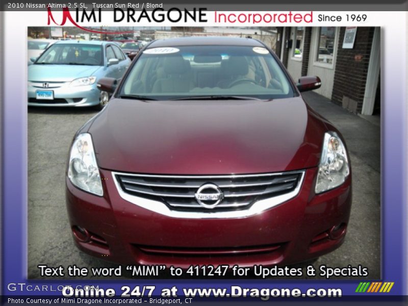 Tuscan Sun Red / Blond 2010 Nissan Altima 2.5 SL