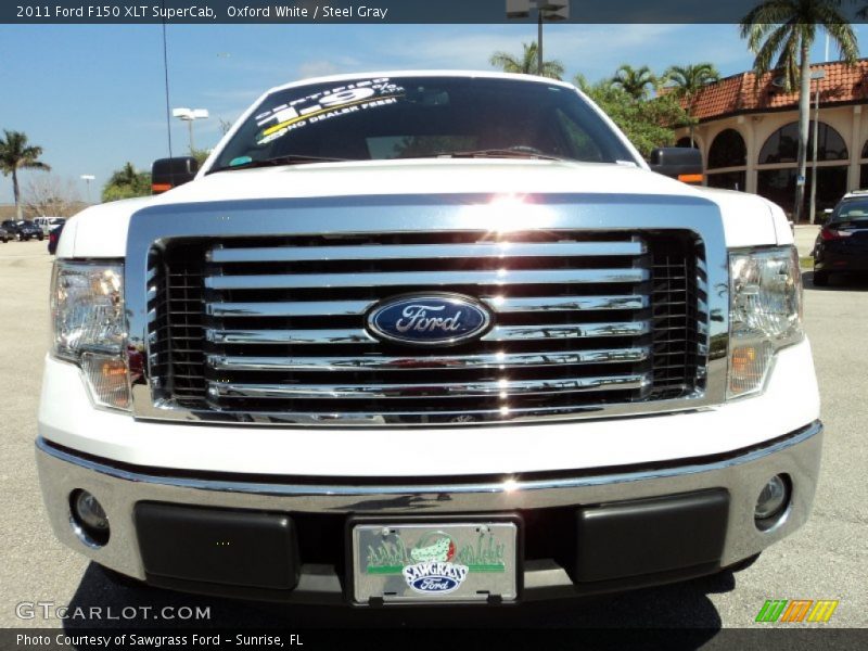 Oxford White / Steel Gray 2011 Ford F150 XLT SuperCab