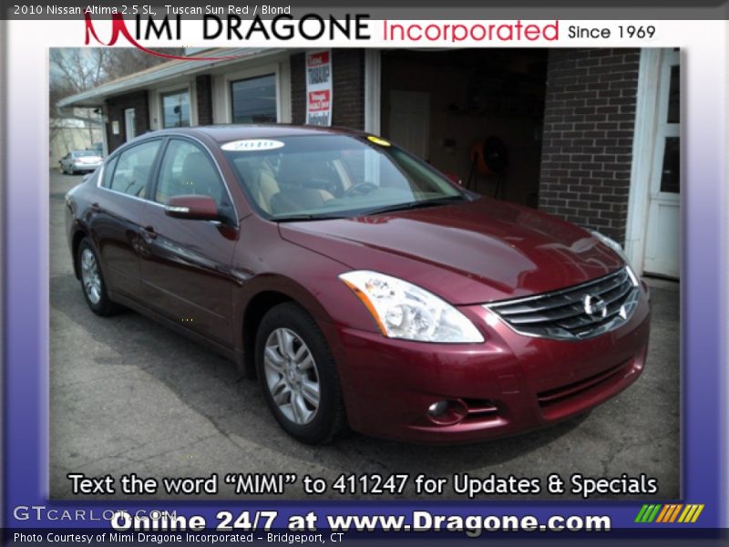 Tuscan Sun Red / Blond 2010 Nissan Altima 2.5 SL