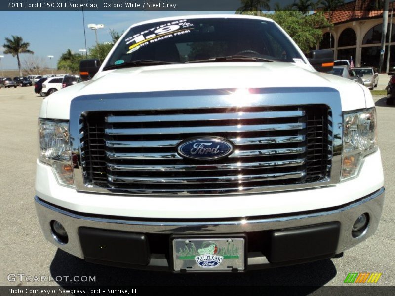 Oxford White / Steel Gray 2011 Ford F150 XLT SuperCab