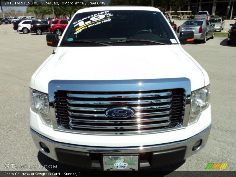 Oxford White / Steel Gray 2011 Ford F150 XLT SuperCab