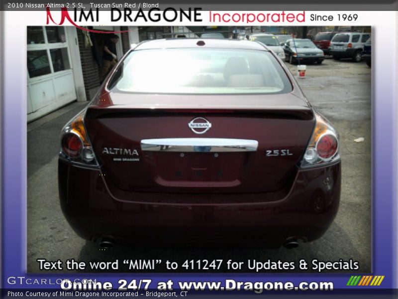 Tuscan Sun Red / Blond 2010 Nissan Altima 2.5 SL