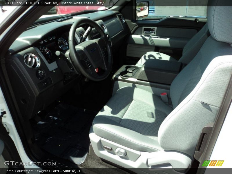 Oxford White / Steel Gray 2011 Ford F150 XLT SuperCab