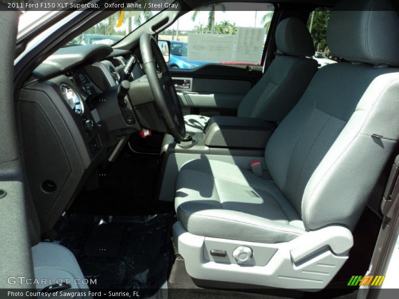 Oxford White / Steel Gray 2011 Ford F150 XLT SuperCab