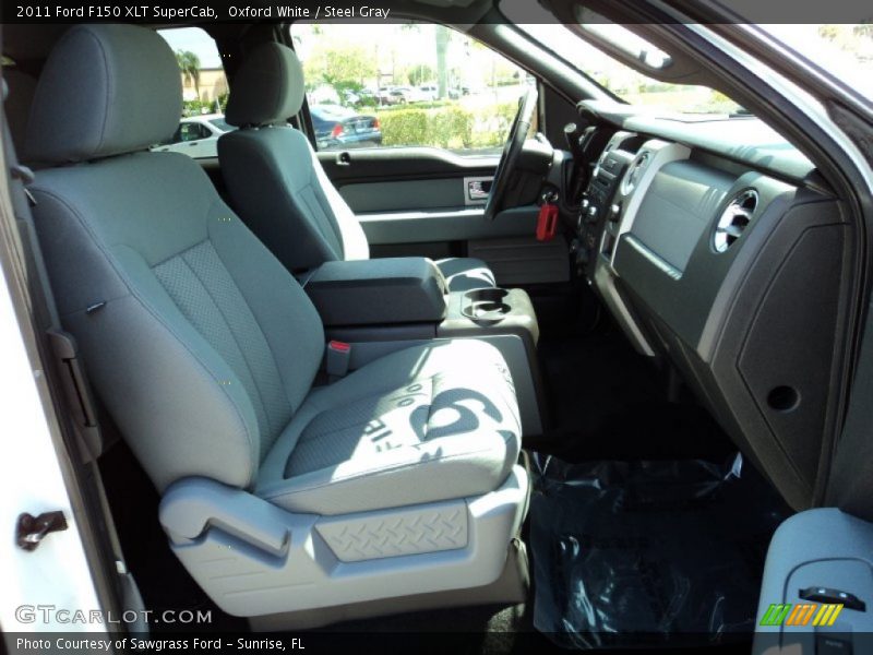 Oxford White / Steel Gray 2011 Ford F150 XLT SuperCab