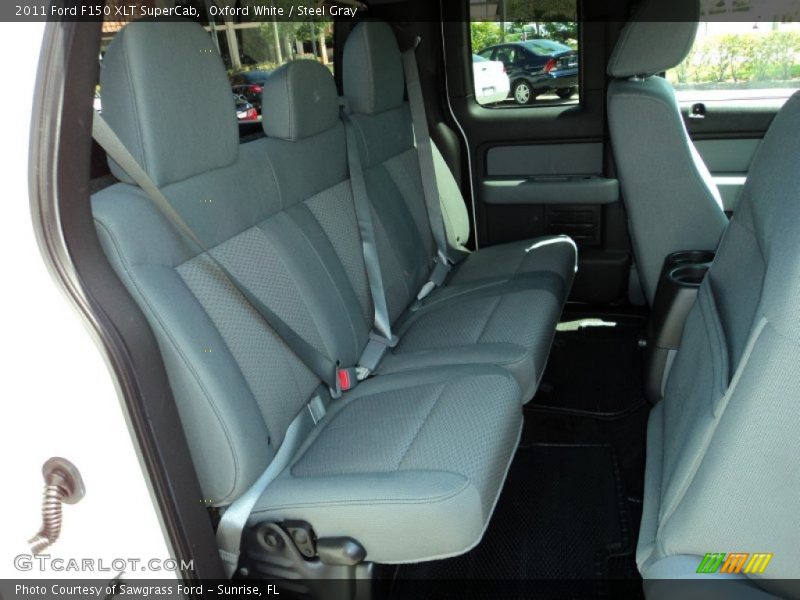 Oxford White / Steel Gray 2011 Ford F150 XLT SuperCab