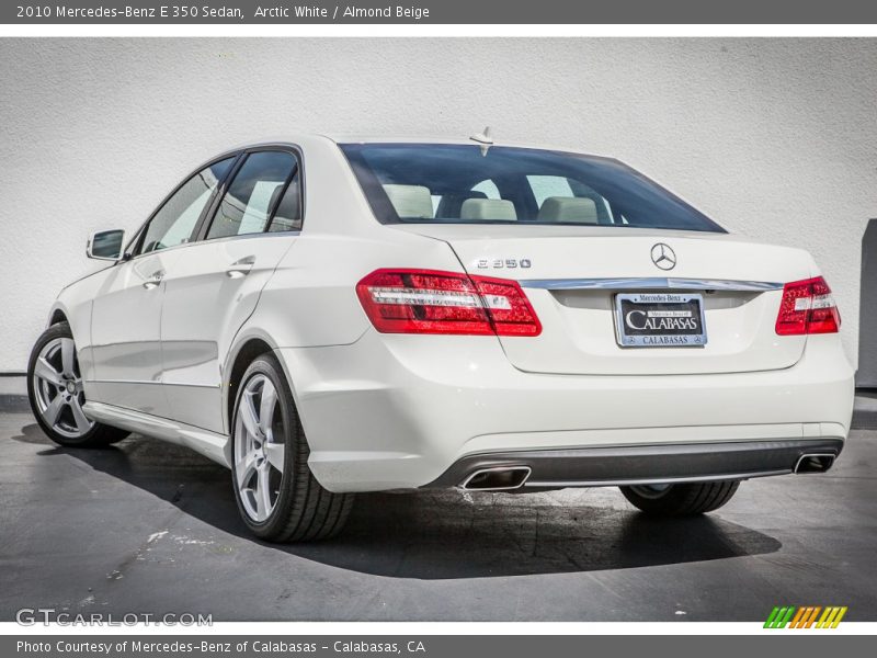 Arctic White / Almond Beige 2010 Mercedes-Benz E 350 Sedan