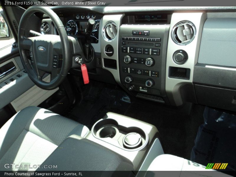 Oxford White / Steel Gray 2011 Ford F150 XLT SuperCab