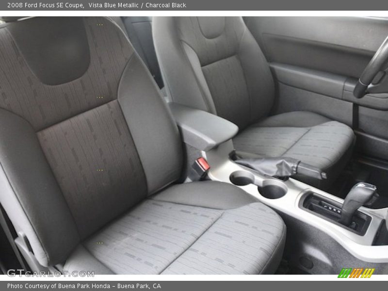 Vista Blue Metallic / Charcoal Black 2008 Ford Focus SE Coupe