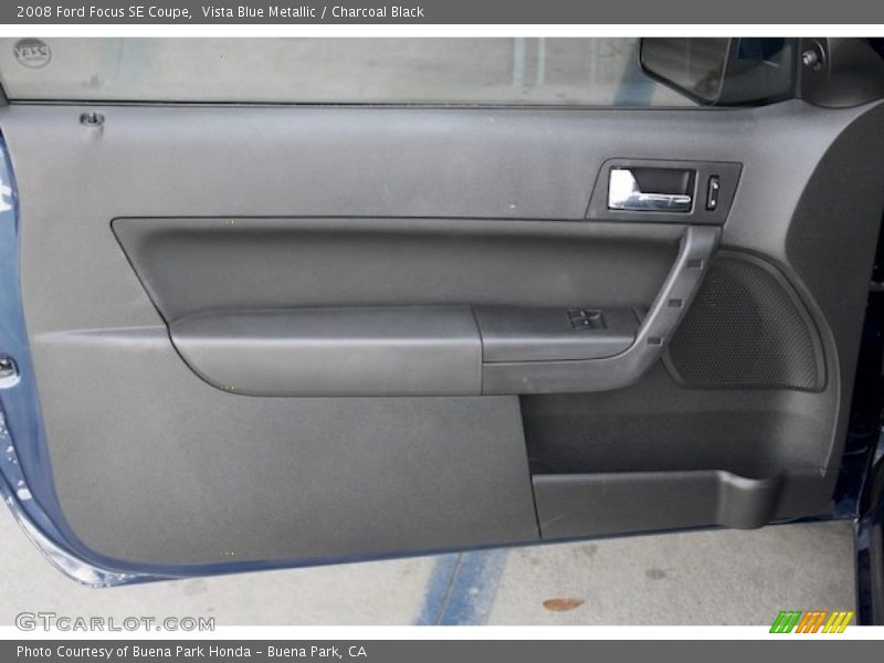 Vista Blue Metallic / Charcoal Black 2008 Ford Focus SE Coupe