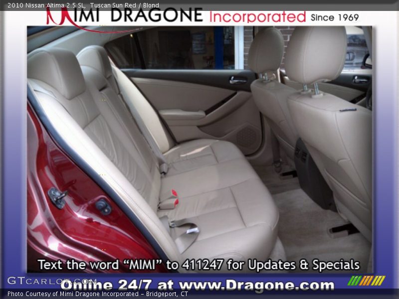Tuscan Sun Red / Blond 2010 Nissan Altima 2.5 SL