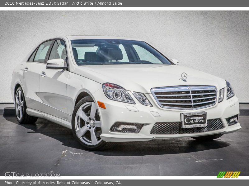 Arctic White / Almond Beige 2010 Mercedes-Benz E 350 Sedan