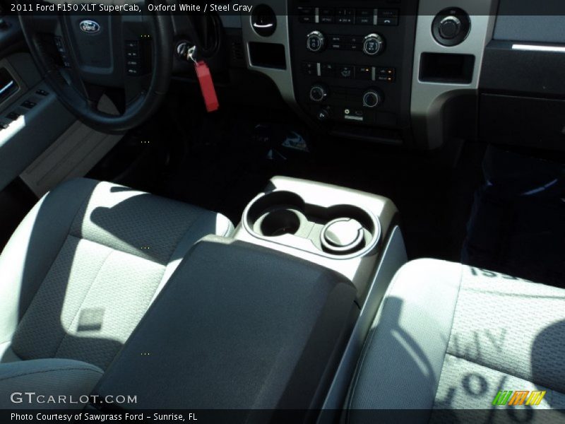 Oxford White / Steel Gray 2011 Ford F150 XLT SuperCab