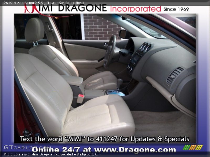 Tuscan Sun Red / Blond 2010 Nissan Altima 2.5 SL