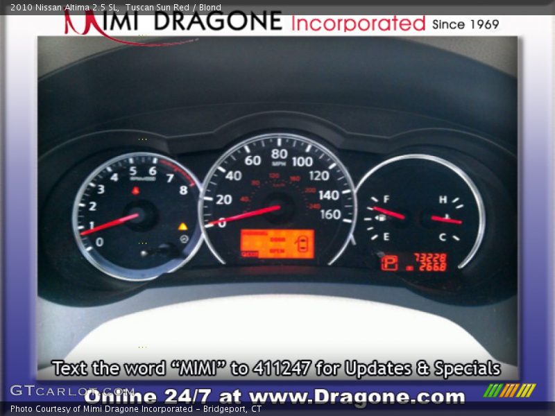 Tuscan Sun Red / Blond 2010 Nissan Altima 2.5 SL
