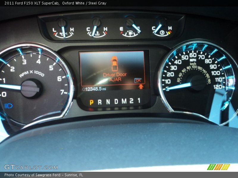 Oxford White / Steel Gray 2011 Ford F150 XLT SuperCab