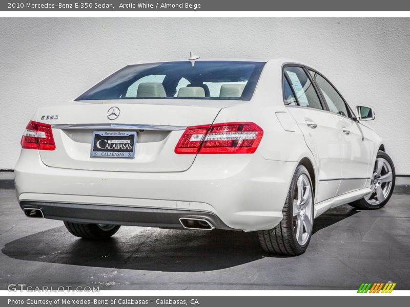 Arctic White / Almond Beige 2010 Mercedes-Benz E 350 Sedan