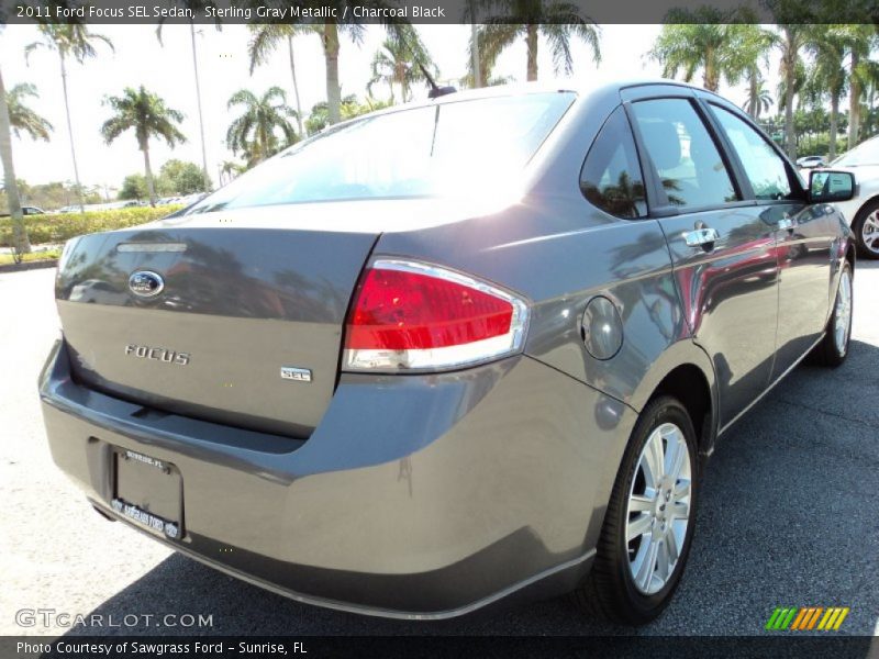 Sterling Gray Metallic / Charcoal Black 2011 Ford Focus SEL Sedan