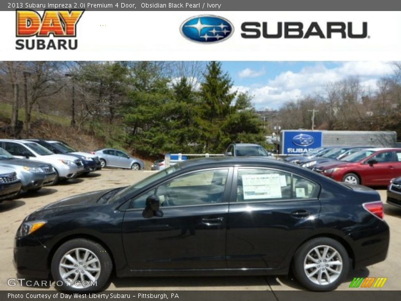 Obsidian Black Pearl / Ivory 2013 Subaru Impreza 2.0i Premium 4 Door