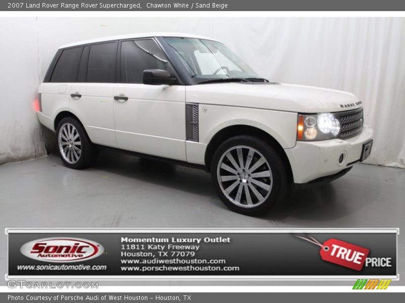 Chawton White / Sand Beige 2007 Land Rover Range Rover Supercharged