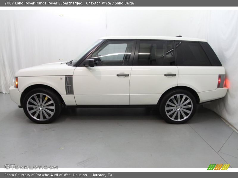 Chawton White / Sand Beige 2007 Land Rover Range Rover Supercharged