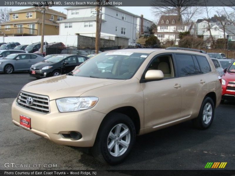 Sandy Beach Metallic / Sand Beige 2010 Toyota Highlander V6 4WD