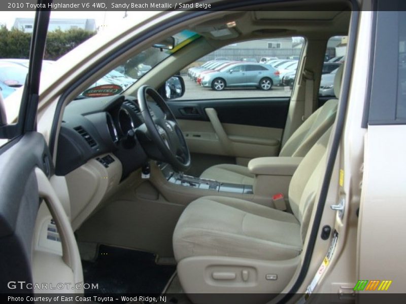 Sandy Beach Metallic / Sand Beige 2010 Toyota Highlander V6 4WD