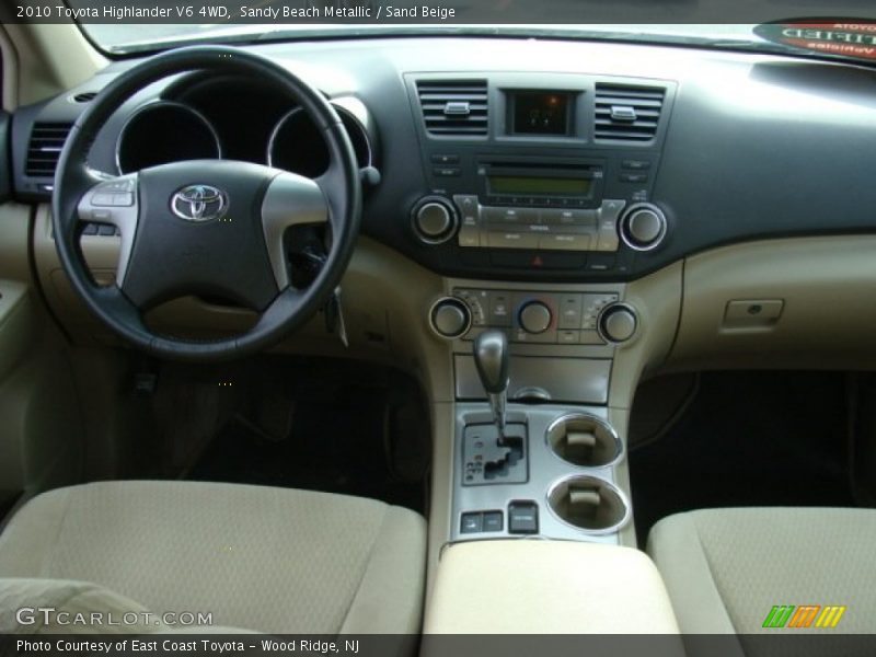 Sandy Beach Metallic / Sand Beige 2010 Toyota Highlander V6 4WD