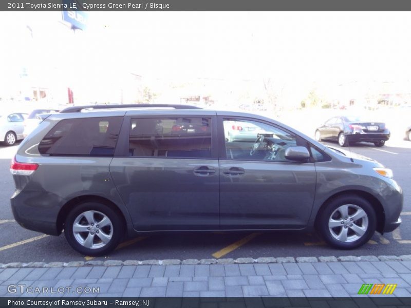 Cypress Green Pearl / Bisque 2011 Toyota Sienna LE