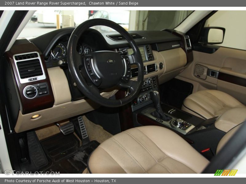 Chawton White / Sand Beige 2007 Land Rover Range Rover Supercharged