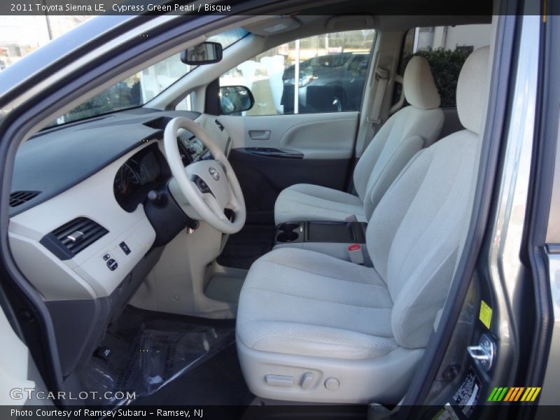 Cypress Green Pearl / Bisque 2011 Toyota Sienna LE