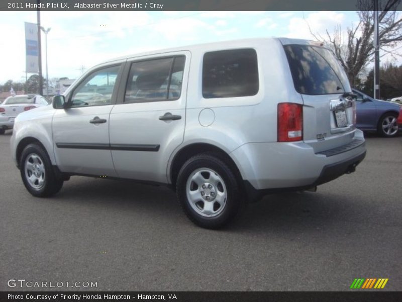 Alabaster Silver Metallic / Gray 2011 Honda Pilot LX