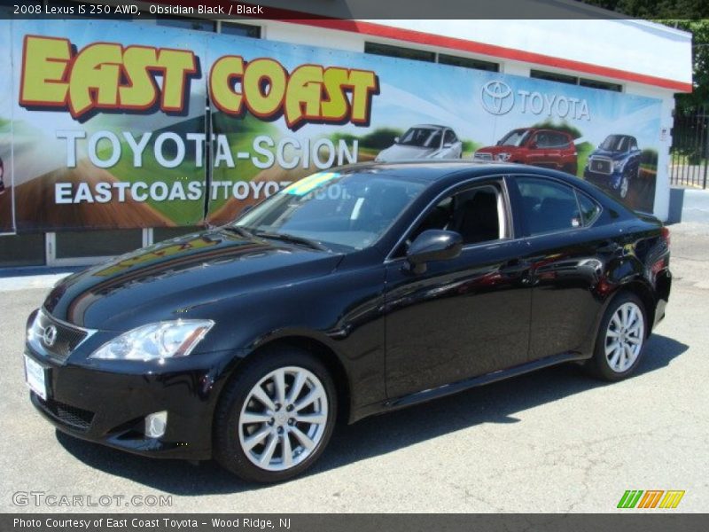 Obsidian Black / Black 2008 Lexus IS 250 AWD