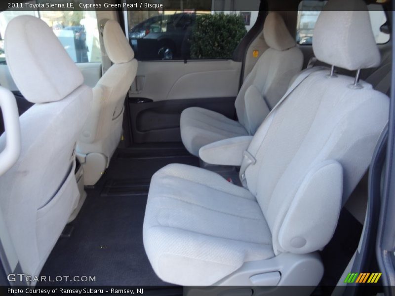 Rear Seat of 2011 Sienna LE