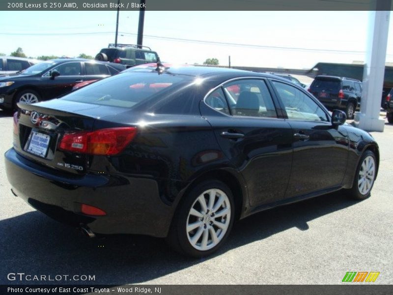 Obsidian Black / Black 2008 Lexus IS 250 AWD