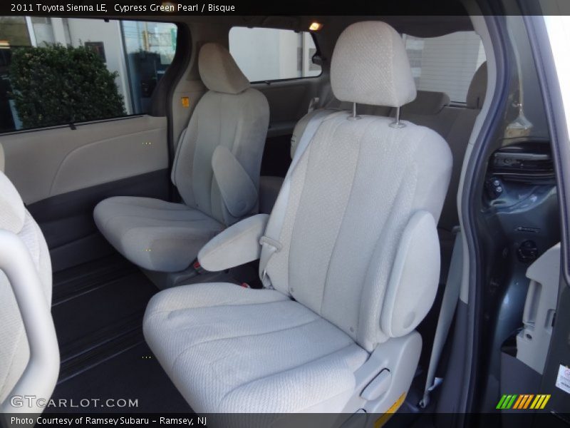 Rear Seat of 2011 Sienna LE