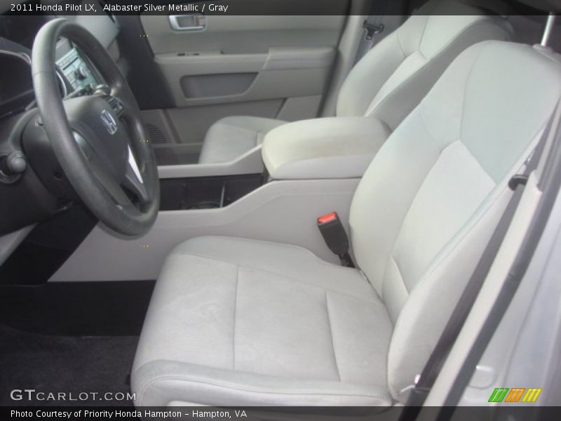 Alabaster Silver Metallic / Gray 2011 Honda Pilot LX