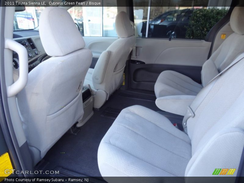 Rear Seat of 2011 Sienna LE