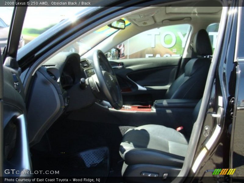 Obsidian Black / Black 2008 Lexus IS 250 AWD
