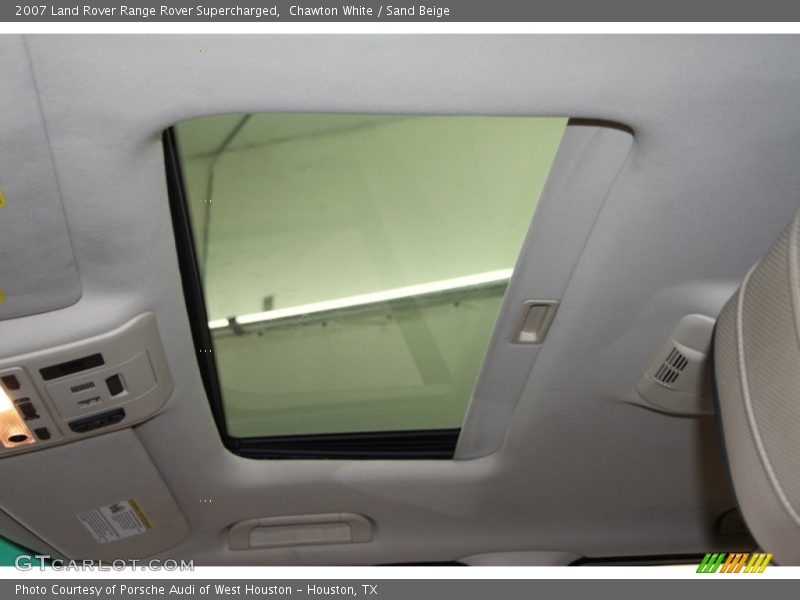 Chawton White / Sand Beige 2007 Land Rover Range Rover Supercharged