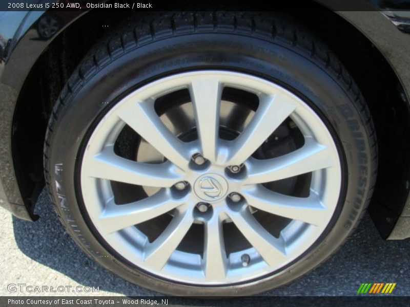 Obsidian Black / Black 2008 Lexus IS 250 AWD