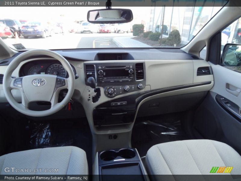 Dashboard of 2011 Sienna LE