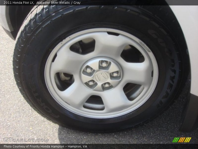 Alabaster Silver Metallic / Gray 2011 Honda Pilot LX