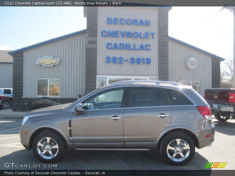 Mocha Steel Metallic / Black 2012 Chevrolet Captiva Sport LTZ AWD