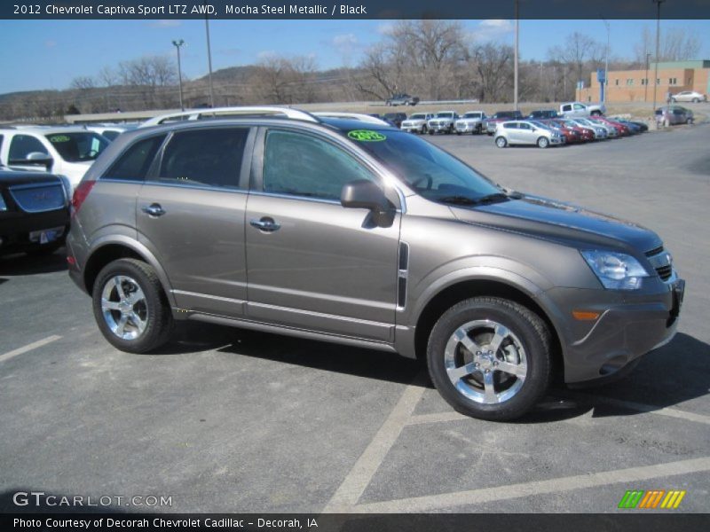 Mocha Steel Metallic / Black 2012 Chevrolet Captiva Sport LTZ AWD