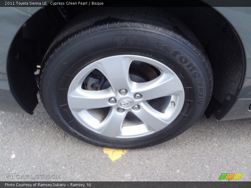 Cypress Green Pearl / Bisque 2011 Toyota Sienna LE
