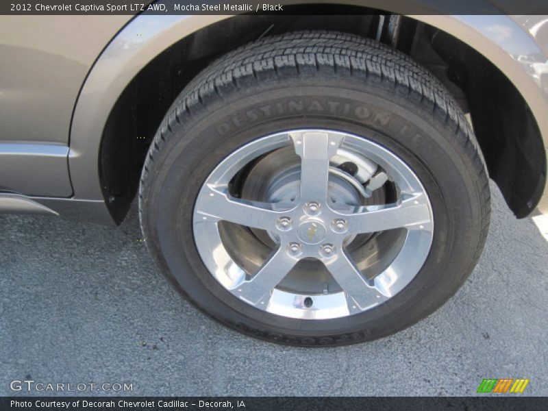 Mocha Steel Metallic / Black 2012 Chevrolet Captiva Sport LTZ AWD