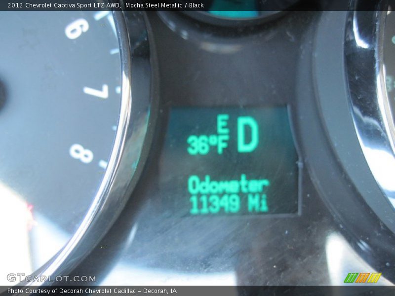 Mocha Steel Metallic / Black 2012 Chevrolet Captiva Sport LTZ AWD