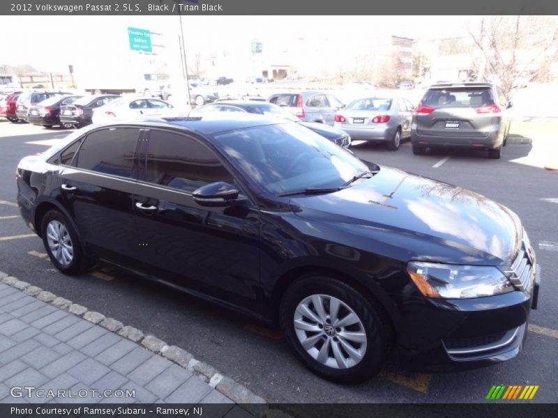 Black / Titan Black 2012 Volkswagen Passat 2.5L S